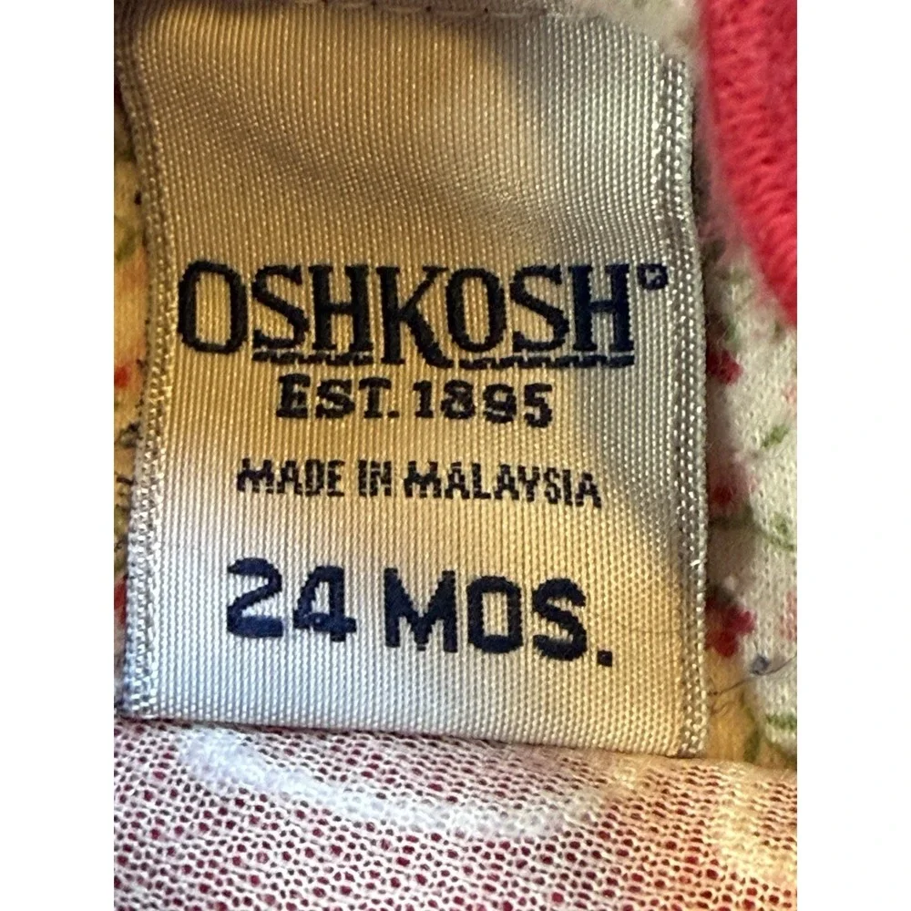 Vintage Oshkosh B'gosh RARE Sweatshirt‎ Toddler Girls 24M Crewneck ABC's